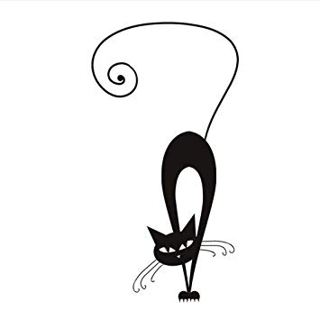 355x355 Wsqyf Cute Curved Thai Siamese Cat Wall Sticker Girl