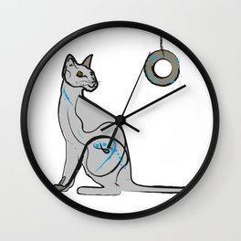 264x264 Blue Lines Wall Clocks