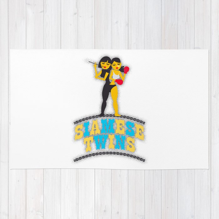 700x700 Siamese Twins Rug