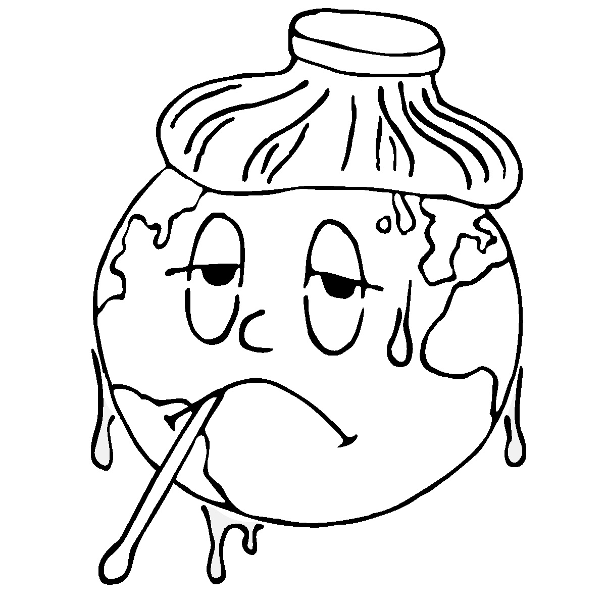 1200x1200 Sick Earth Clipart