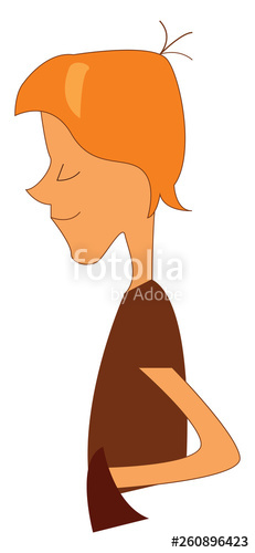 231x500 Side Portrait Of A Smiling Little Boy Wearing A Brown T Shirt