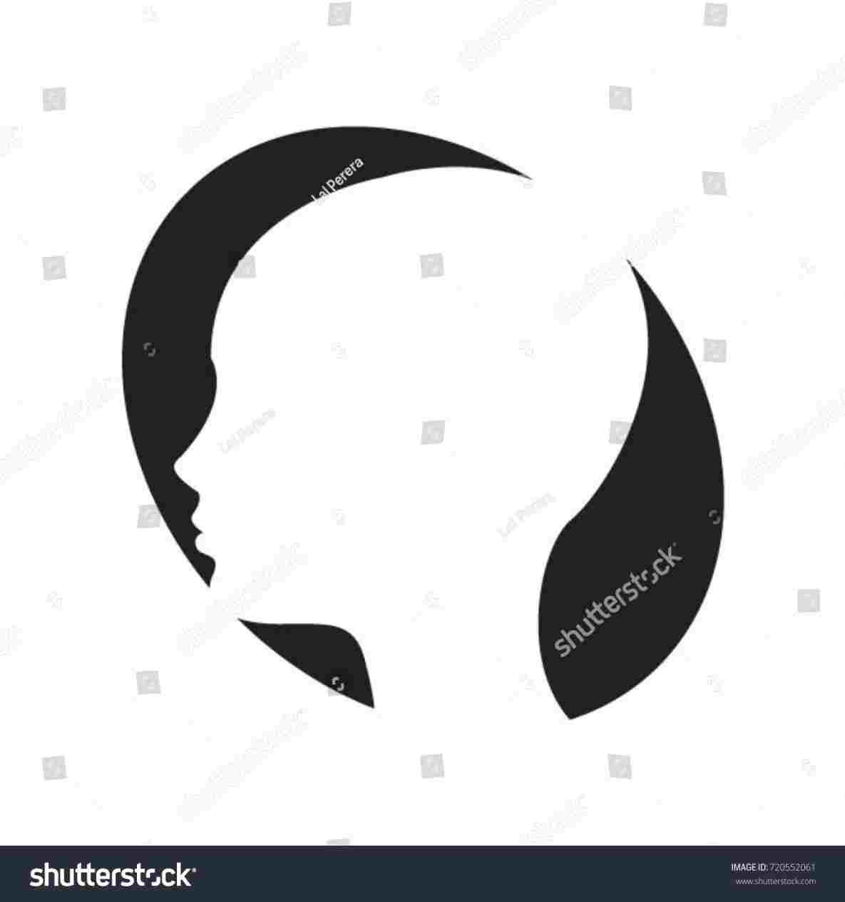 1185x1264 Female Face Side View Drawing