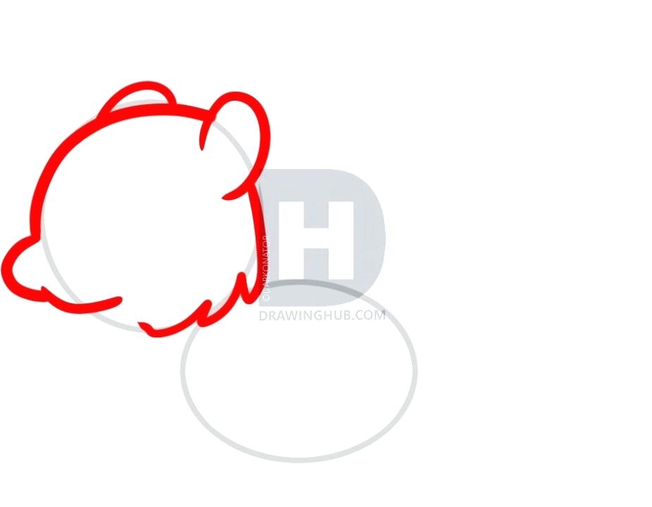 926x720 Steps To Draw A Squirrel Description Sketch Out The Head And Face