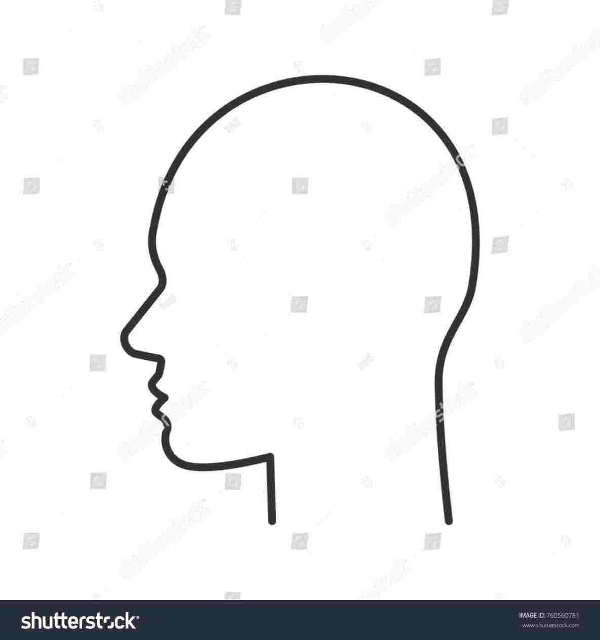 1185x1264 Side View Of Face Outline Drawing