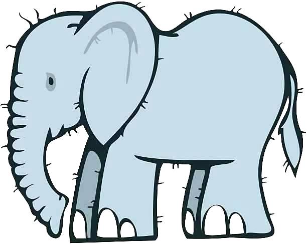 612x487 Outline Of A Elephant Elephant Drawing Outline Elephant Outline