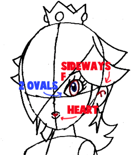450x520 how to draw rosalina from wii mario kart step