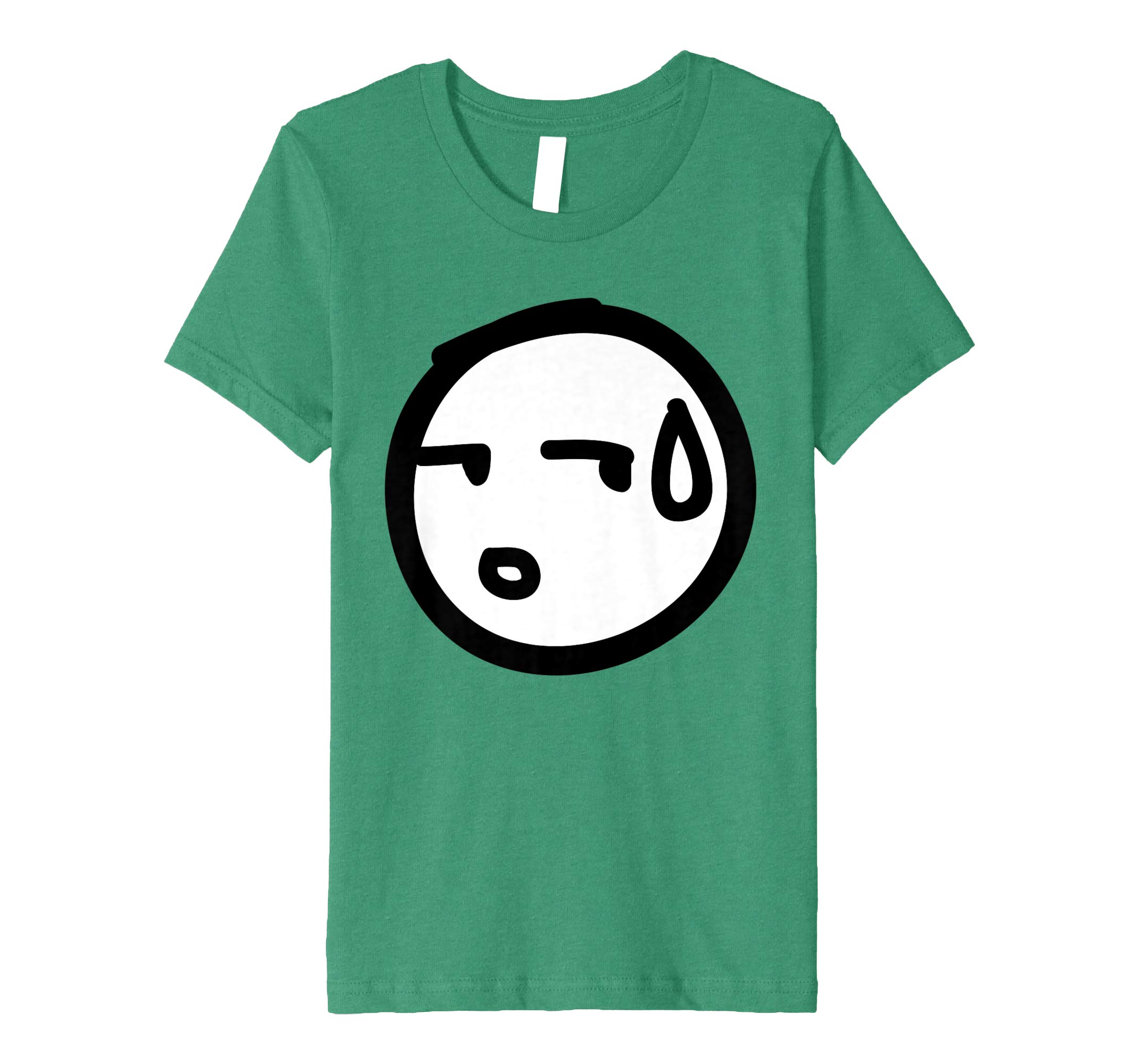 2140x2000 Kawaii Anime Emoji Sideways Sweat Face Drawing T Shirt