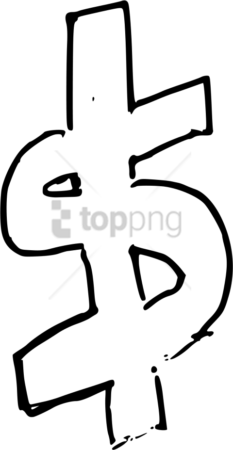 480x928 dollar sign drawing png image with transparent background toppng