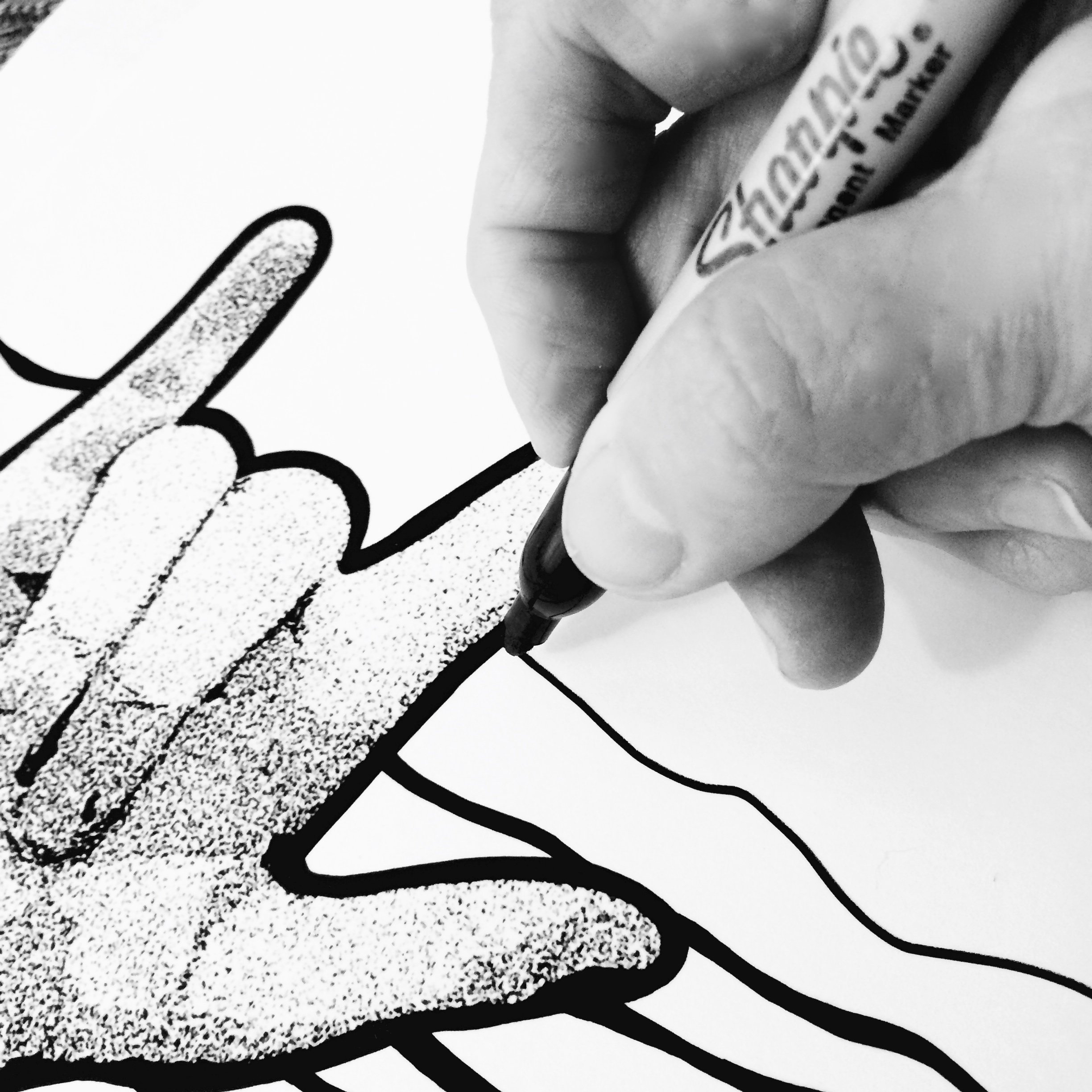 2448x2448 Asl I Love You Sharpie Art