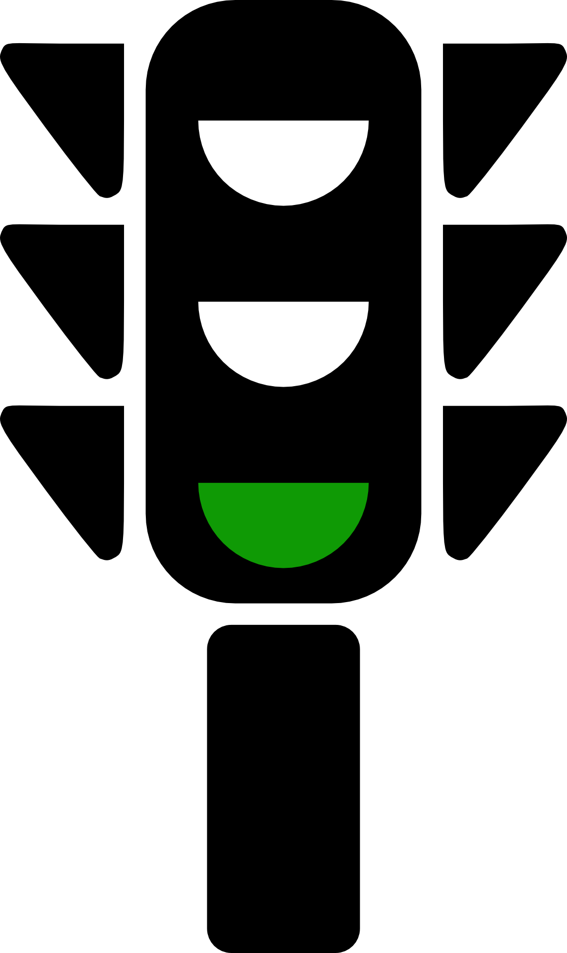 1143x1920 Drawing Traffic Lights With A Green Signal Free Image