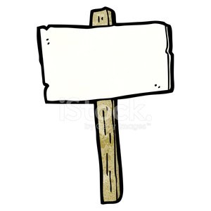 300x300 Blank Signpost Cartoon Premium Clipart