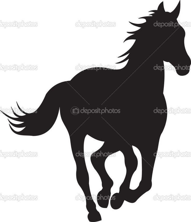 736x858 Clipart Silhouette Horse