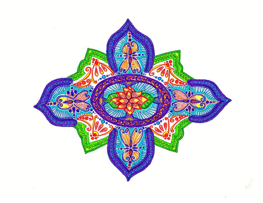 900x695 India Silk Drawing