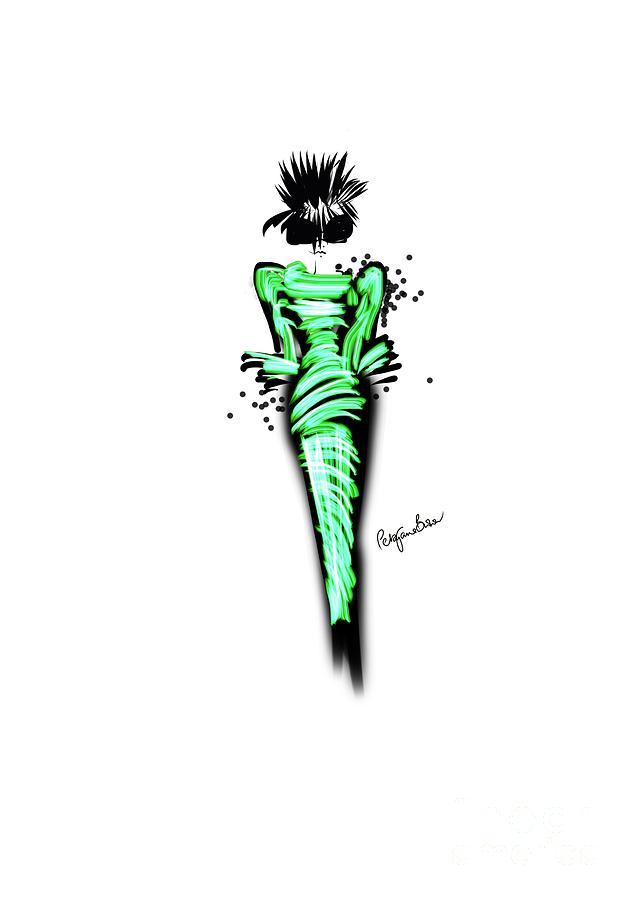 636x900 Rock Chick Crazy And Cool In Silk Digital Art