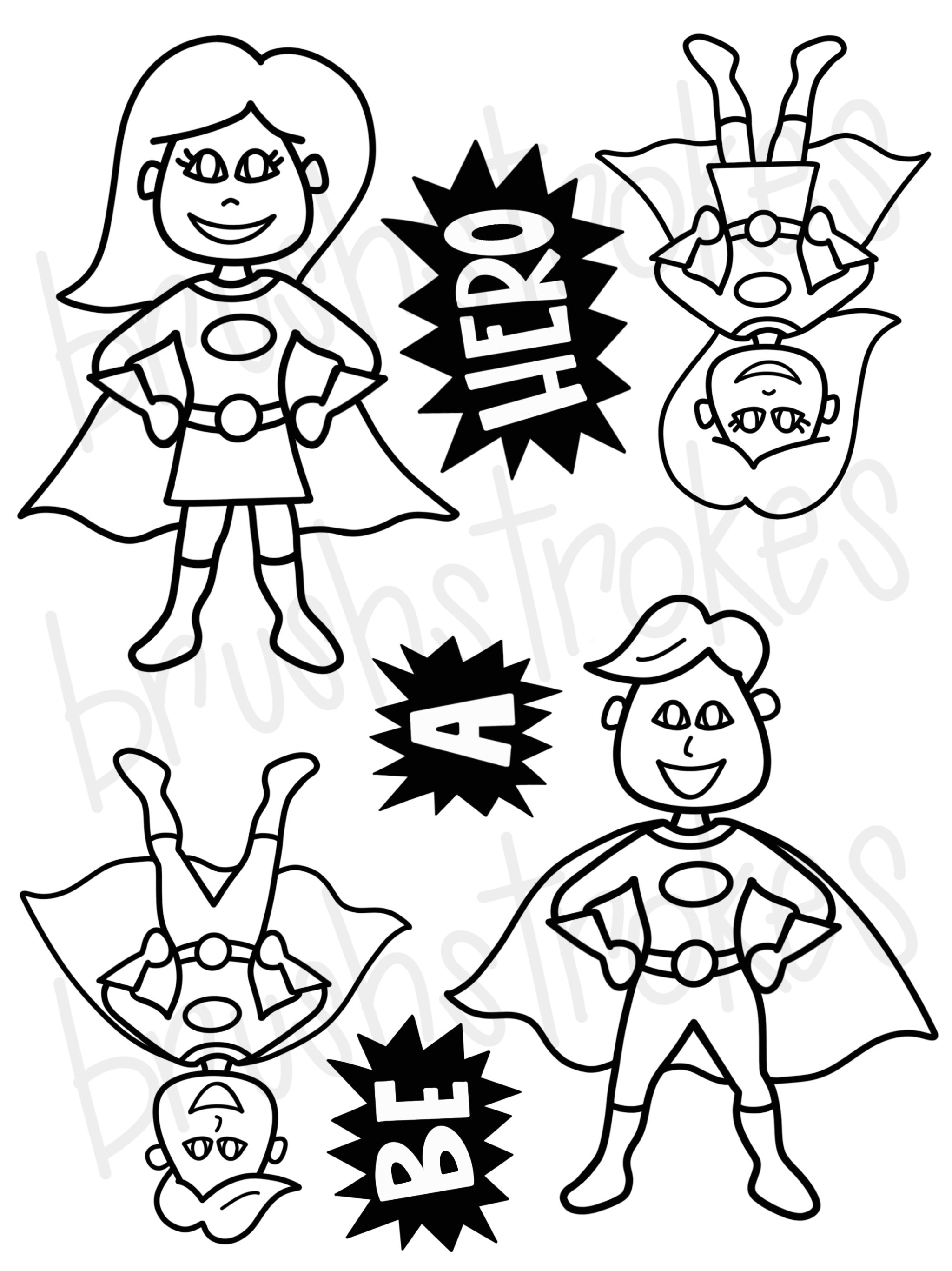 2048x2732 Super Hero Coloring Book Silk Screen
