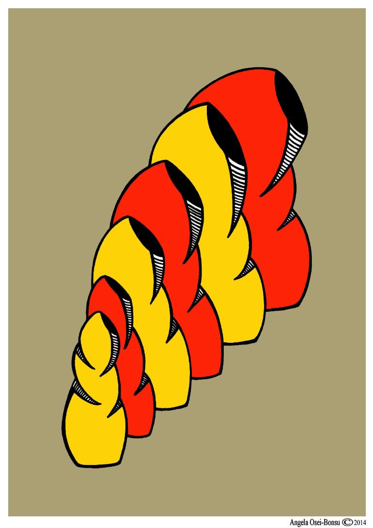 770x1089 Silk Worm Cocoon Drawing