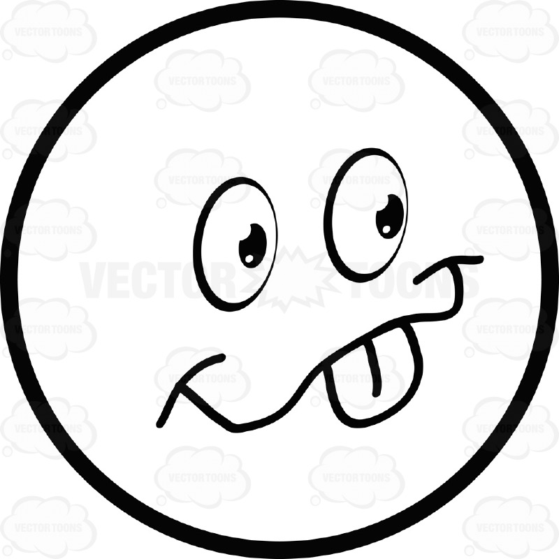 800x800 Silly Face Clip Art Black And White Smiley Collection
