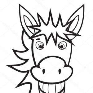 300x300 Donkey With Silly Face Vector Lazttweet