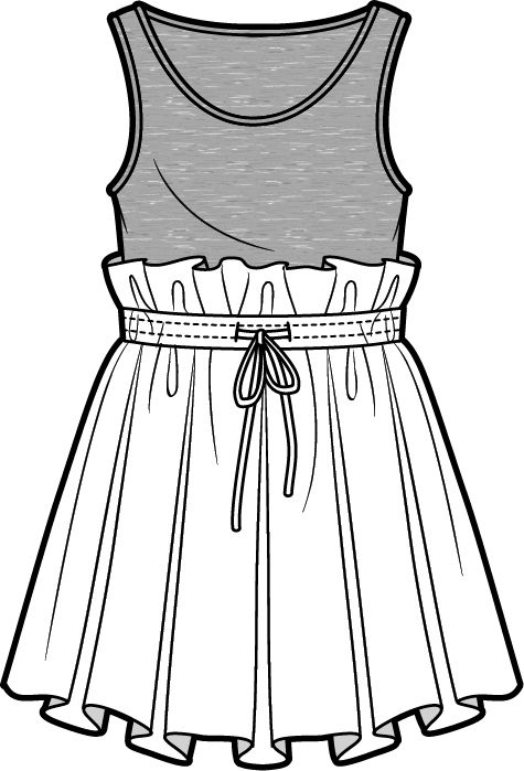 475x699 Doll Tank And Skirt Silo Styles Fashion Sketches, Fashion