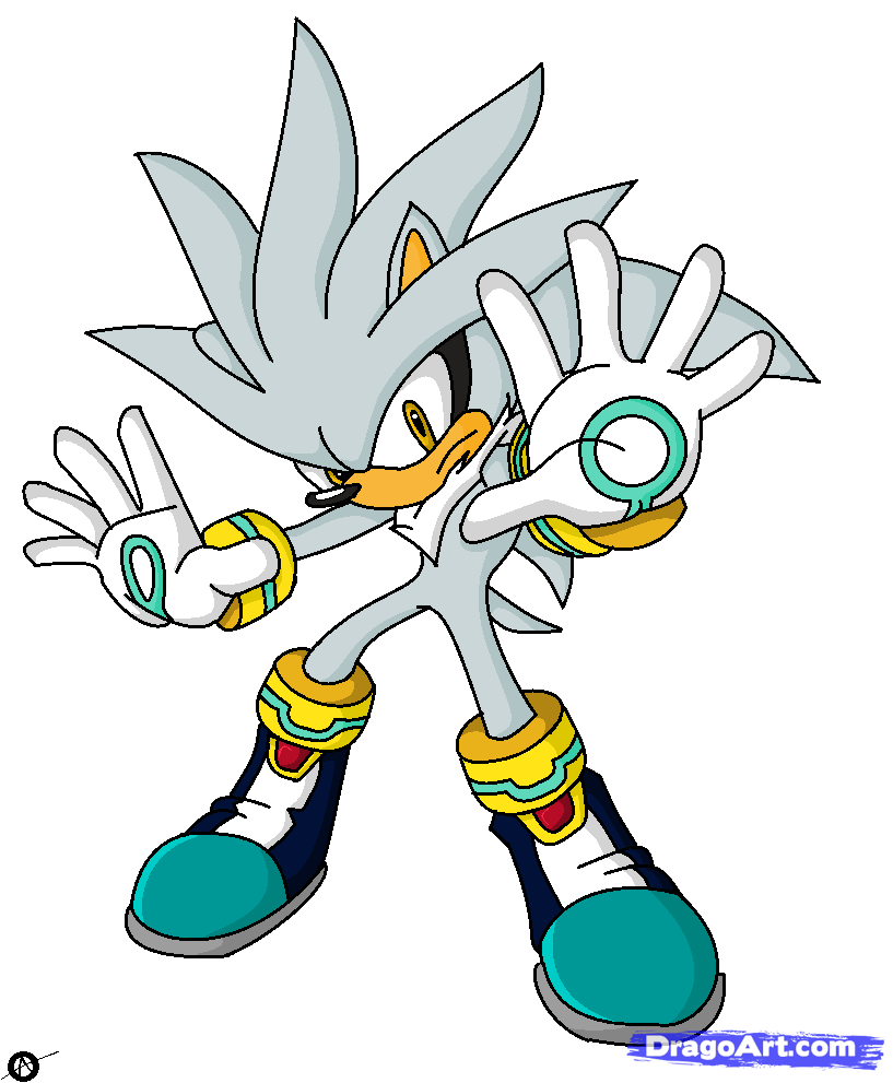 817x991 Step How To Draw Silver The Hedgehog