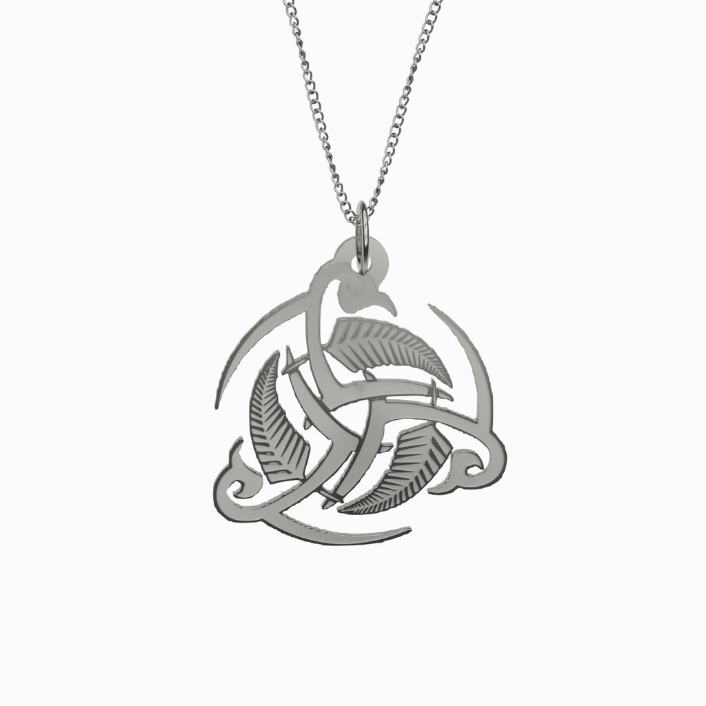 1024x1024 New Zealand Freeform Plated Pendant