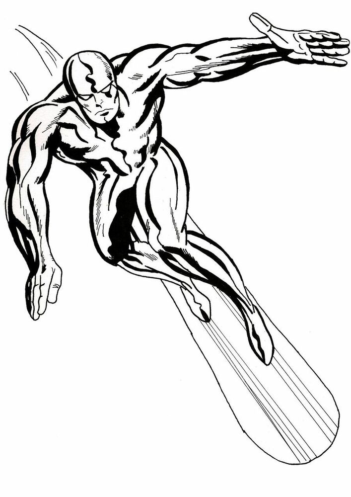 707x1000 Silver Surfer Size Marvel Comics Decal Sticker Home