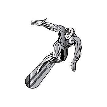 350x350 Sticker Silver Surfer Decal High Detailed Print