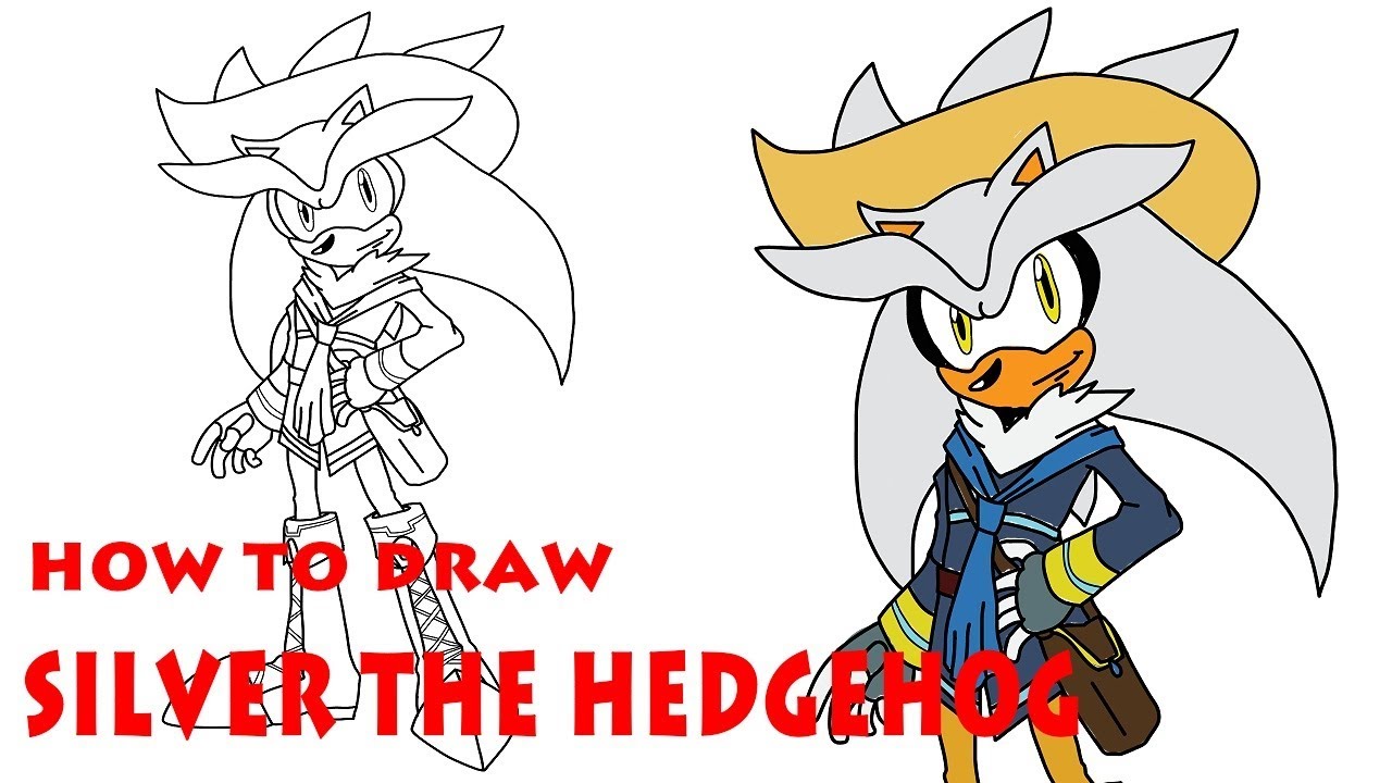 1280x720 Sonic Boom How To Draw Silver The Hedgehog Draw Sonic Tutorial