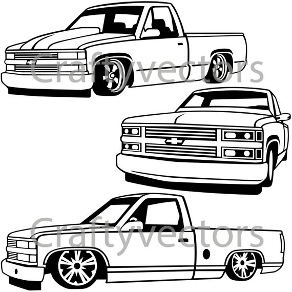 570x570 chevy lowered custom trucks products custom trucks, custom