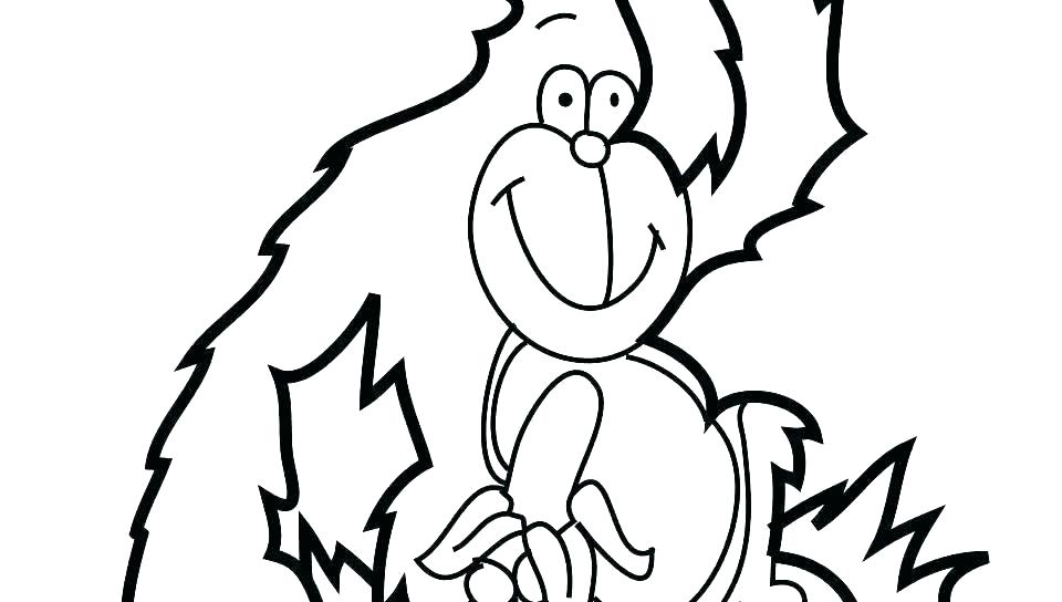960x544 Gorilla Coloring Pages Running