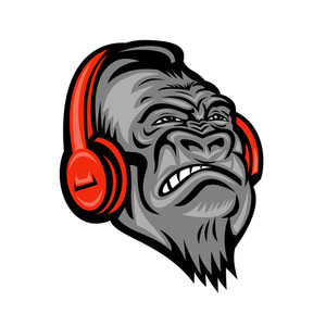 300x300 silverback gorilla royalty free vectors