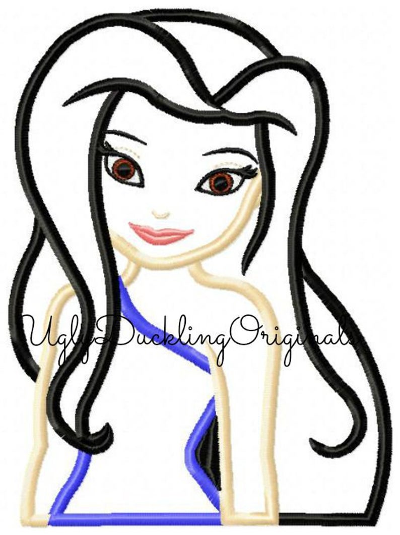 794x1061 Fairy Silvermist Machine Embroidery Applique Design Digital Etsy