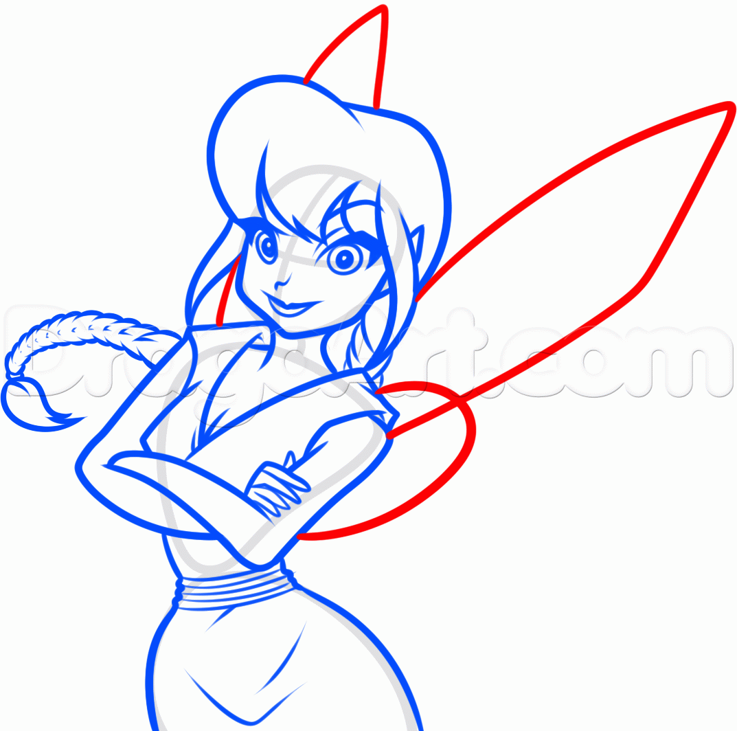 1073x1064 Draw Fawn From Disney Pixies, Step