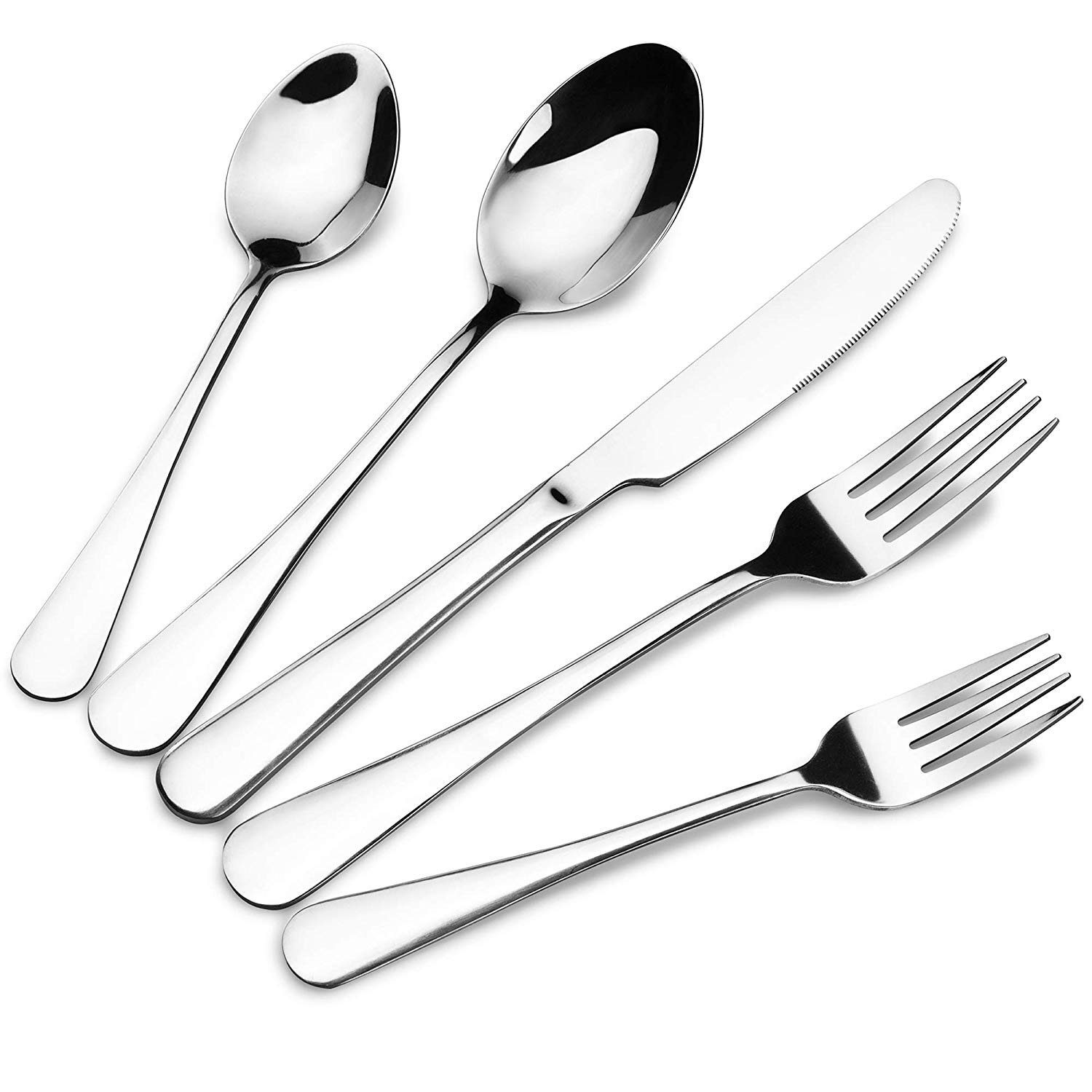 1500x1500 Silverware Set, Beionxii Piece Heavy Duty Stainless