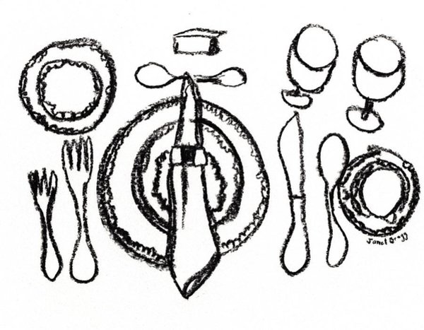 600x467 Silverware Drawings Fine Art America