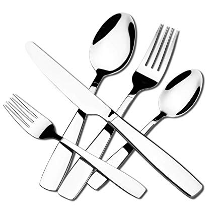 425x425 Hoften Piece Silverware Set, Stainless Steel