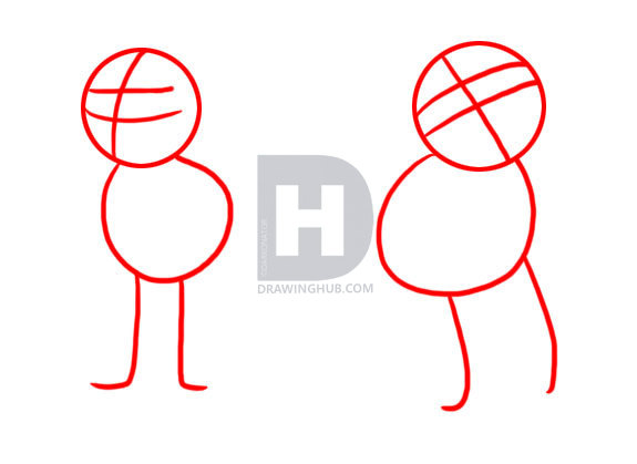 575x419 How To Draw Simba And Nala, Step