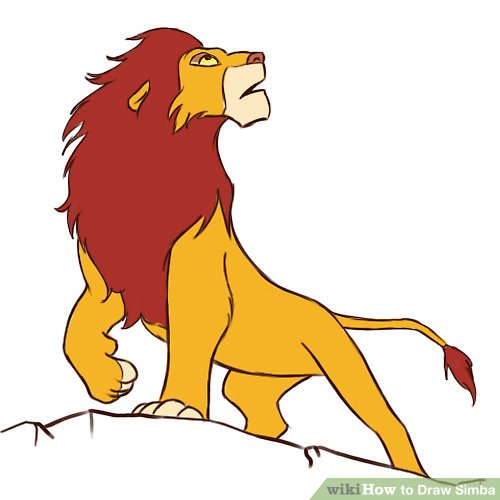 500x500 How To Draw Simba Steps
