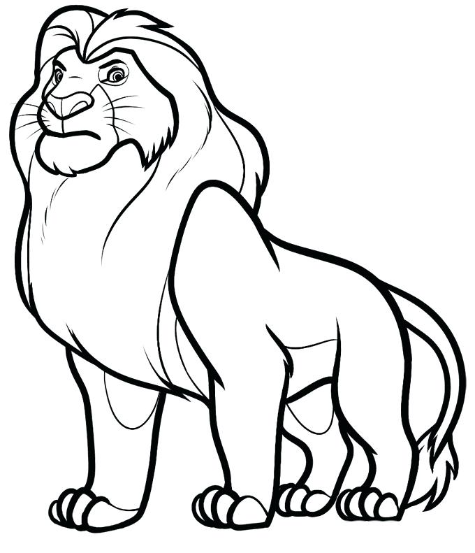 680x791 Simba Coloring Pages Coloring