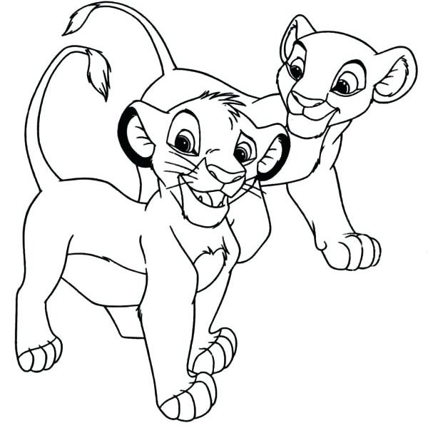 Simba And Nala Drawing | Free download on ClipArtMag