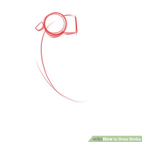 500x500 How To Draw Simba Steps