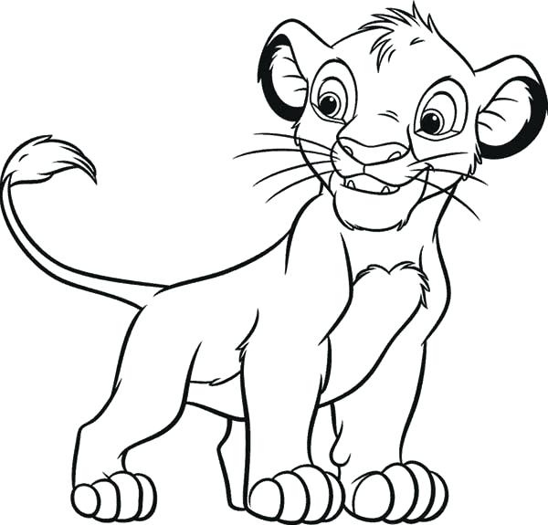 600x575 Simba Drawing Sketch Drawing Skill