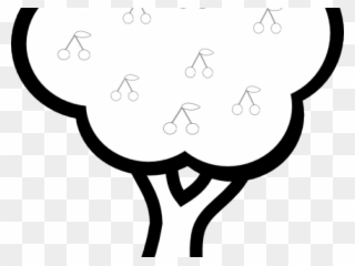 320x240 Simple Outline Drawing Tree Cartoon Free Peach Public