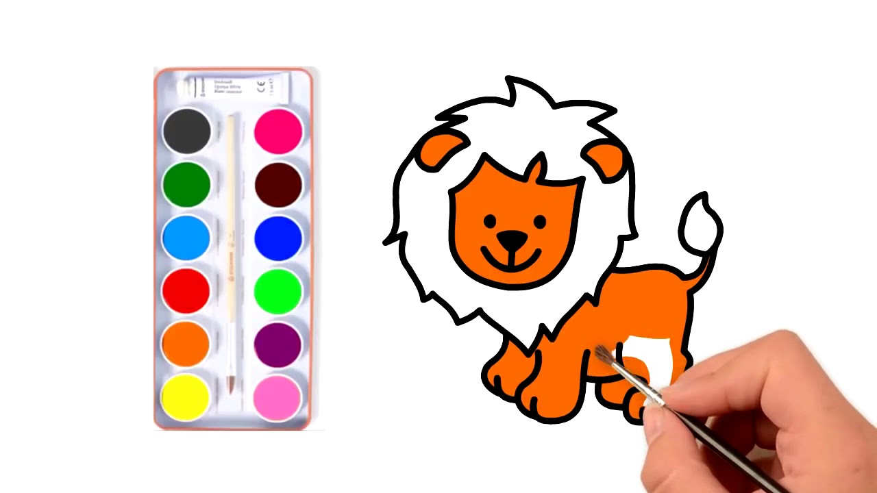 1280x720 How To Draw Lion King Simba Coloring Pages For Children Animal