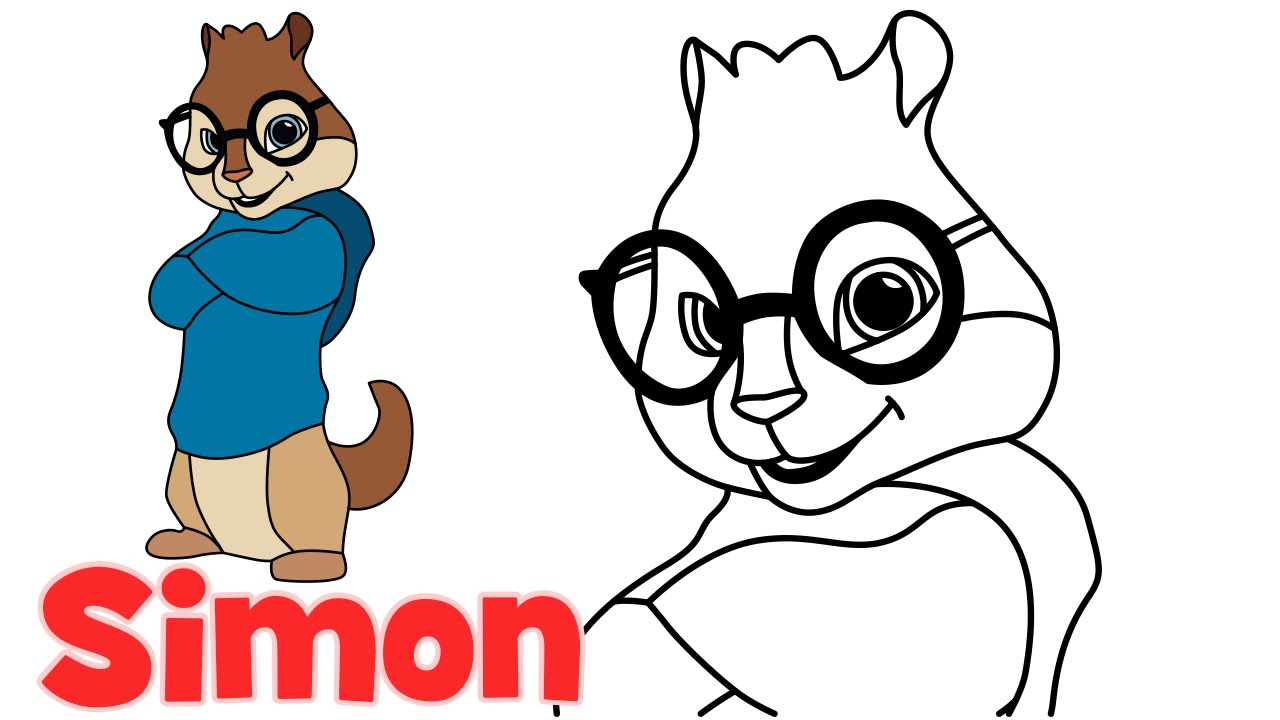 1280x720 How To Draw Simon From Alvin And The Chipmunks Step