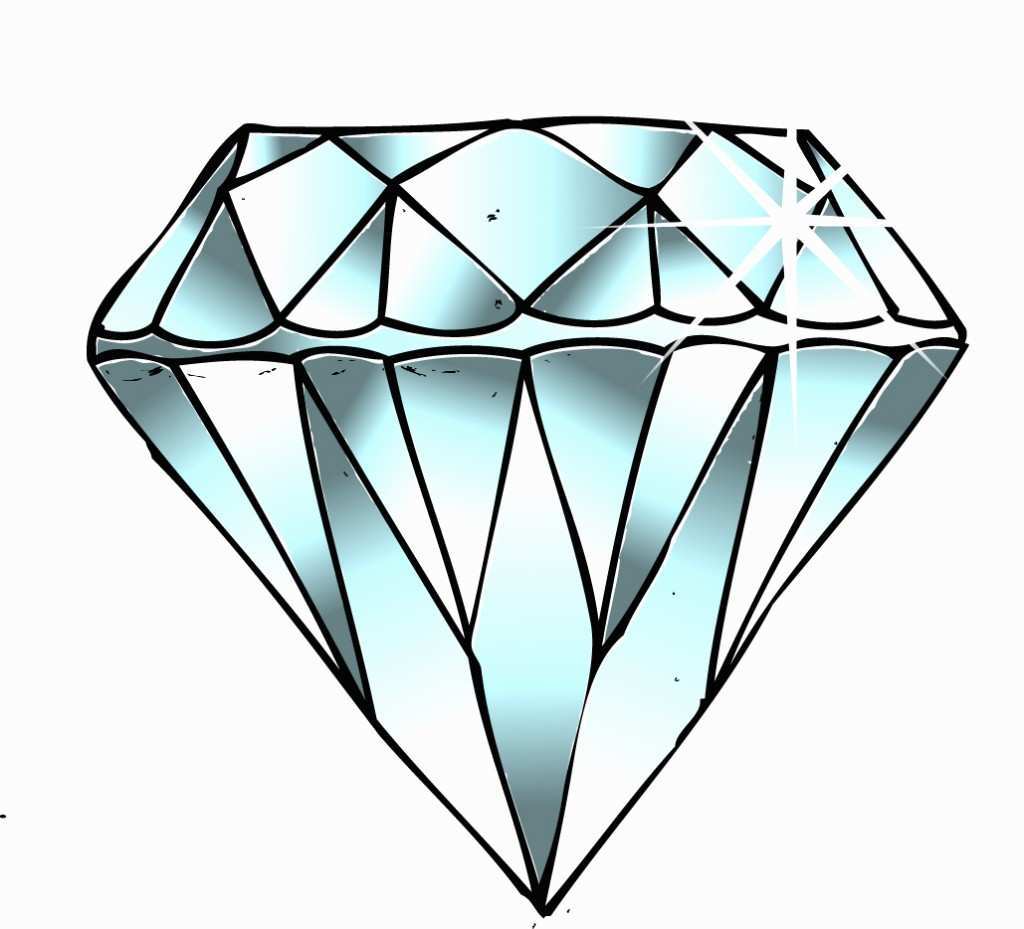 1024x929 Diamond Drawing Good How To Draw Dimonds Simple Diamond Drawing