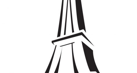 471x250 Eiffel Tower Drawing Clipart Hd Simple Line With Background
