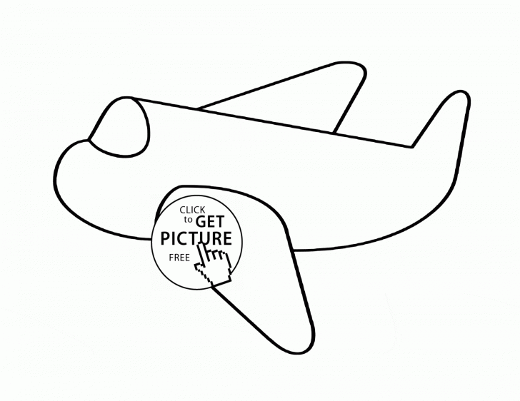 drawing of airplane simple