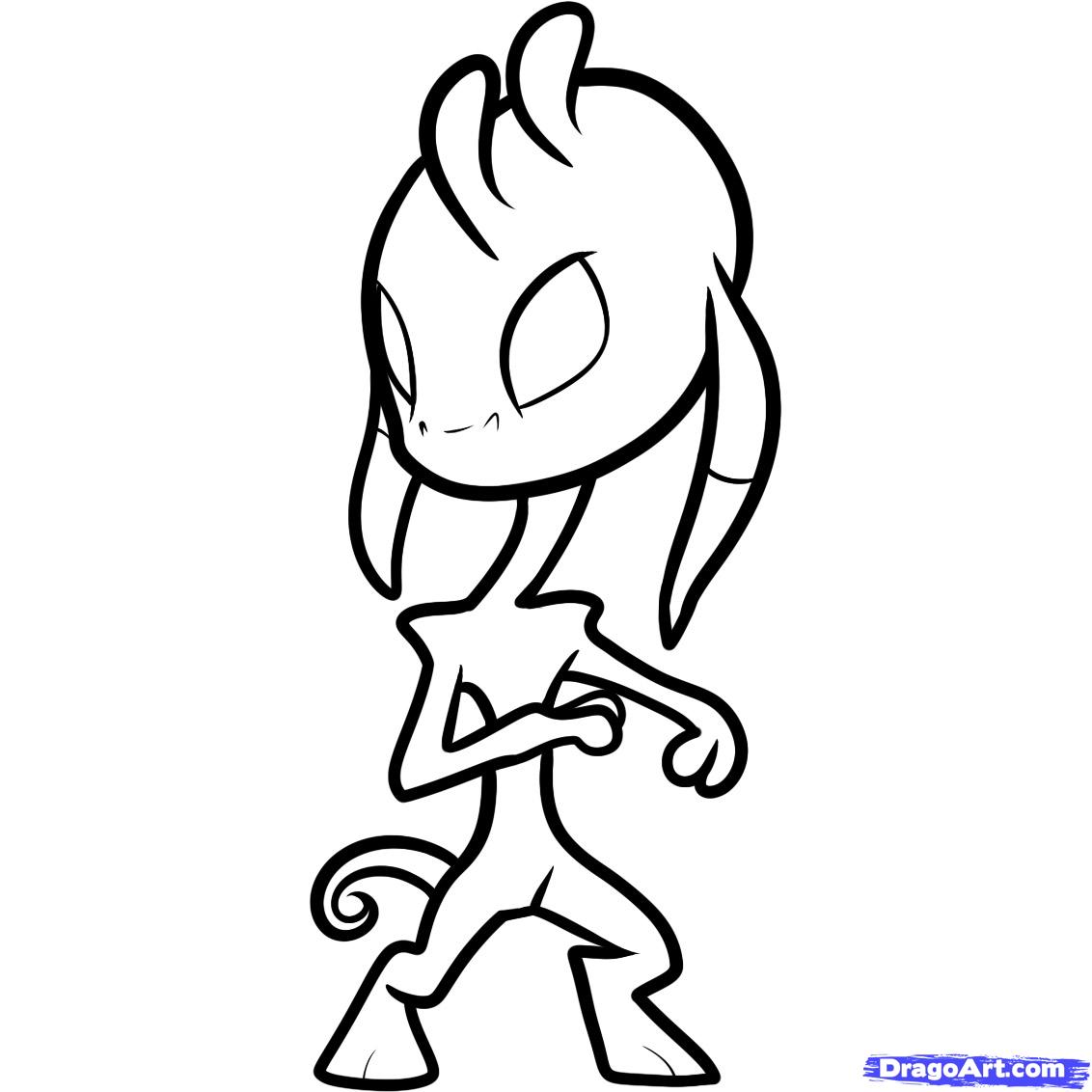 1132x1132 Draw An Alien For Kids, Step