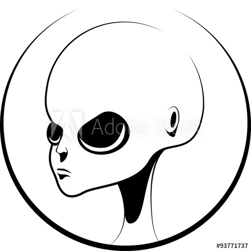 Simple Alien Drawing | Free download on ClipArtMag